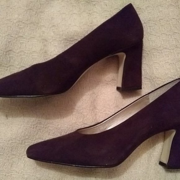 Beautiful Brown Suede Jacqueline Ferrar Pumps Size 9, Made in Brazil - Picture 4 of 6